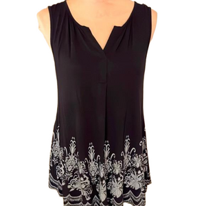 Furnex black embellished tunic size medium